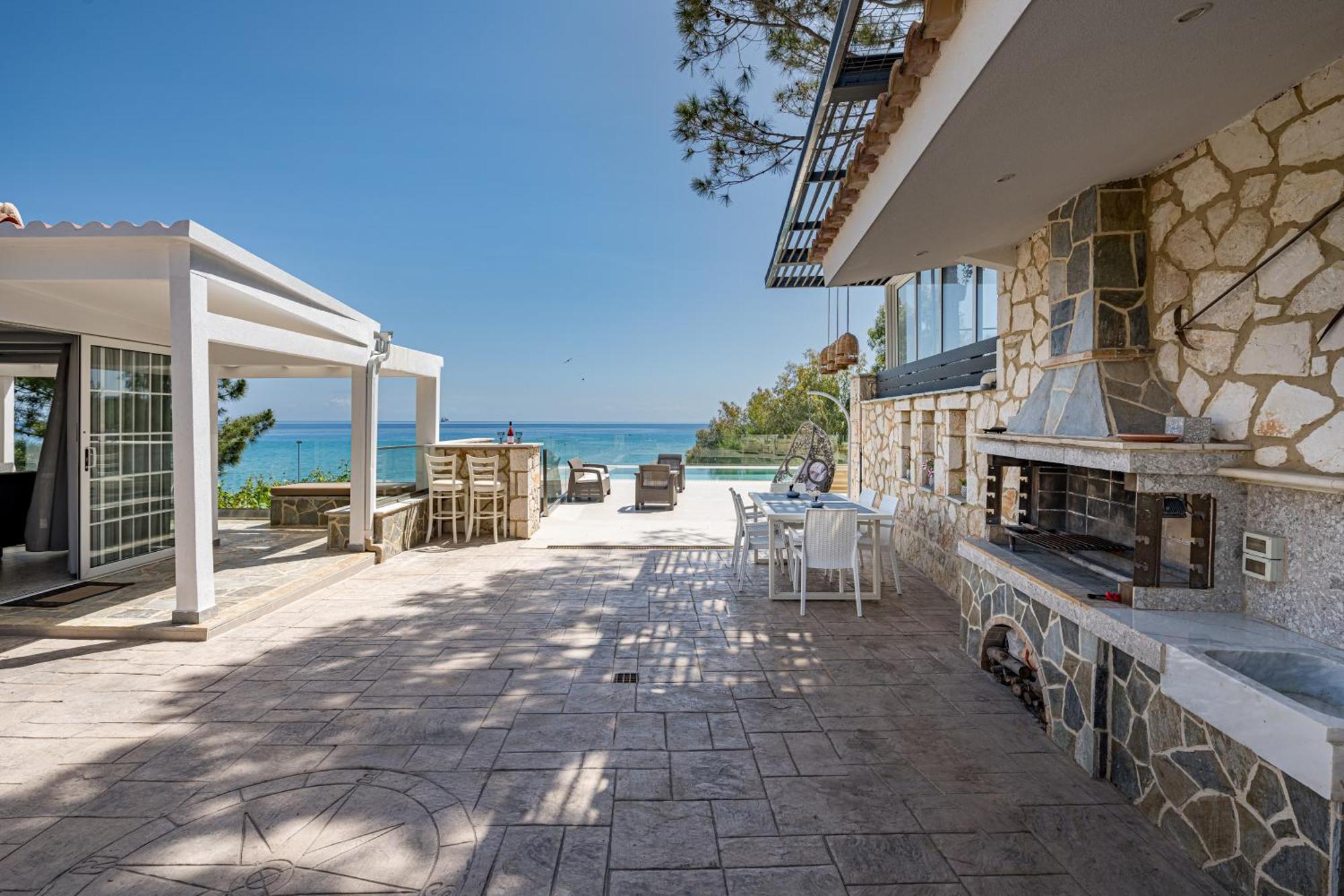 Addimare Sea View Villa, And Events Venue Alykes  Ngoại thất bức ảnh